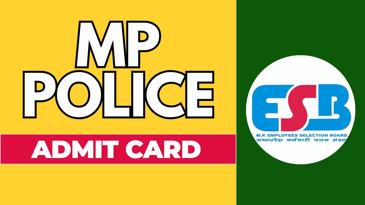 MP Police Constable Admit Card